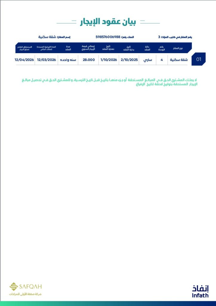 شقة سكنية – النور