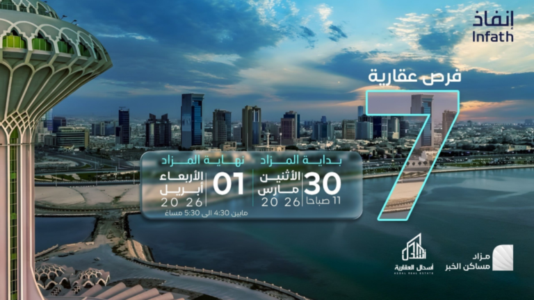 أسدال العقارية تطرح سبع فرص عقارية مميزة في مزاد “مساكن الخبر”