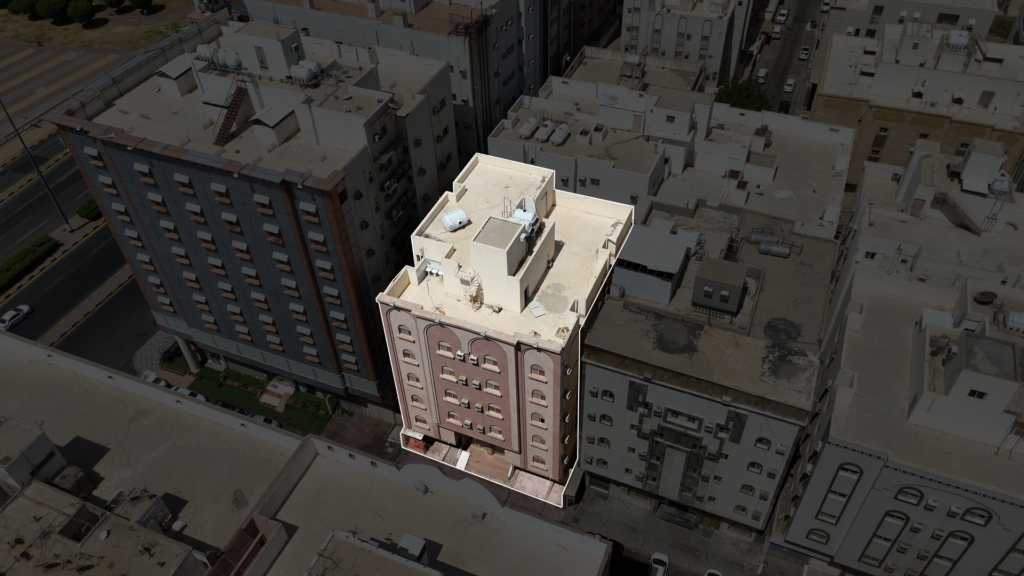 2- عمارة سكنية بحي العزيزية / مكه المكرمه – بمساحة 487.7 م²