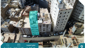 9- عمارة سكنية بحي جرول بمساحة 91.77 م² في مدينة مكة المكرمة – العاصمة المقدسة