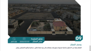 9- فيلا سكنيه بحي النخيل بمساحة 2700 م² في مدينة بريدة
