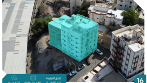 16- عمارة سكنية بحي الششة بمساحة 1291.11 م² في مدينة مكة المكرمة – العاصمة المقدسة