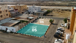 5- أرض سكنية على شارعين بمساحة 400 ( جيزان – الروضة ) بصك 672003009234