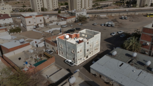 3- عمارة سكنية بحي العبصة في منطقة قباء بمساحة 174.84 م² في المدينة المنورة