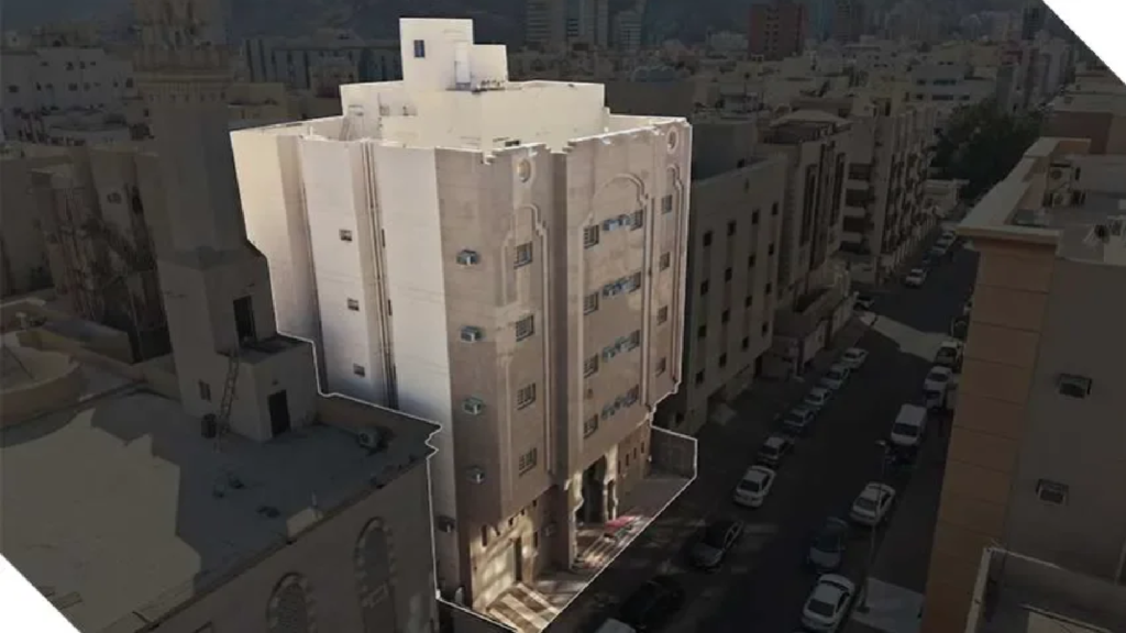 5-  عمارة سكنية بحي الجامعة / مكه المكرمه – بمساحة 413.61 م²