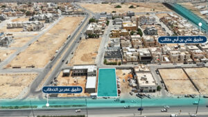 3-ارض تجارية سكنية على شارع عرض 60 م بحي ( الفاروق – الرياض ) بمساحة 1.210 م