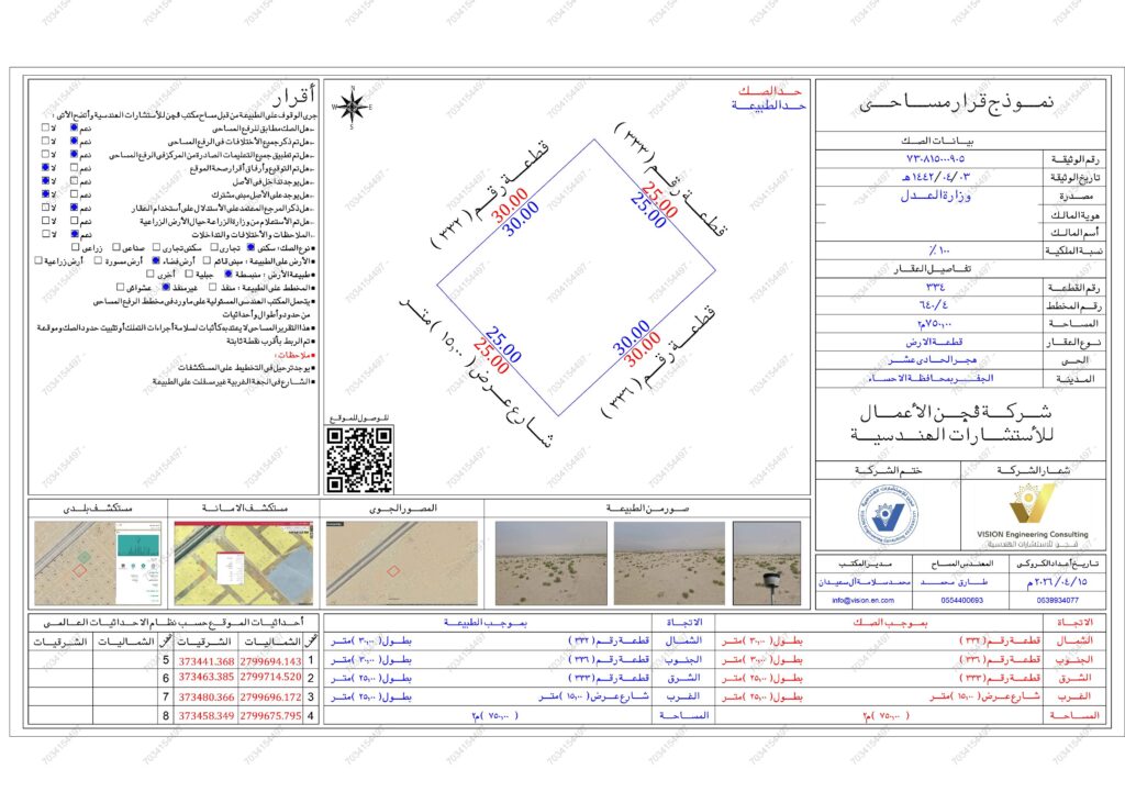 09 – أرض ﺳﻜﻨﻴﺔ بمدينة الجفر – بمساحة 750 م²