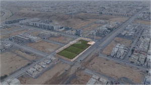 1- إستراحة 5800م2 سكني تجاري مؤجرة بالكامل بحي الحزم