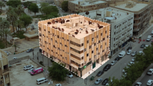 2- عمارة حي العود بمساحة 849 متر مربع