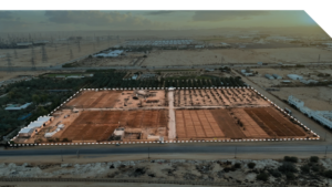 5- ارض حي هيت بمساحة 82,500 متر مربع