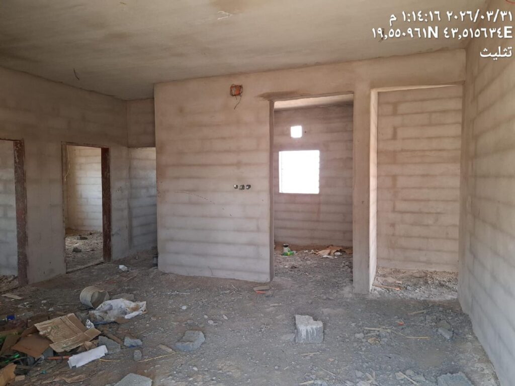 4- فيلا سكنية قيد التشطيب بحي الخزان بمساحة 625 م² في مدينة تثليث