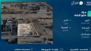 6-أرض سكنية 822.5م2 بحي الغرث