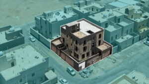 4-عمارة سكنية بحي ( الجنادرية – الرياض ) بمساحة 400م