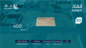 2- ارض سكنية بمساحة 400 م² في مدينة بدر الجنوب