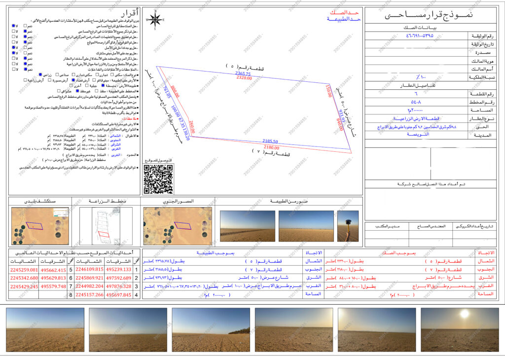 2-أرض زراعية مساحتها 2,000,000 ²م