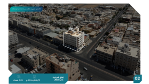 2- عمارة سكنية تجارية – حي الورود بمساحة 788.8 م² في مدينة تبوك