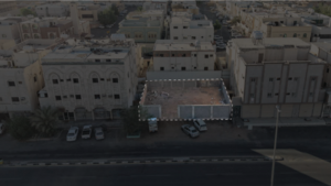 1- أرض مسورة بحي النهضة بصك 350104010571