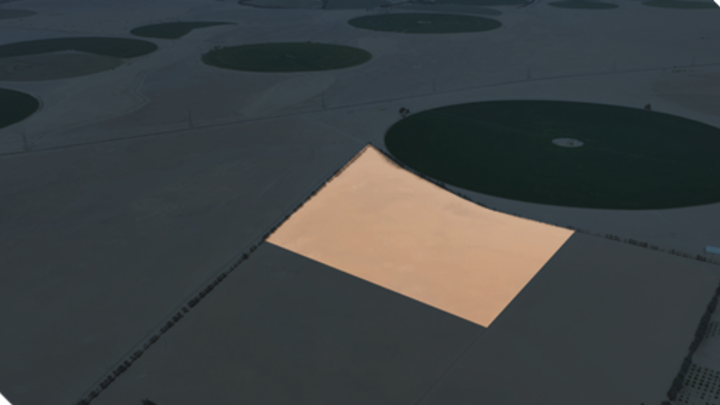 9-أرض زراعية مساحتها 158,500 ²م