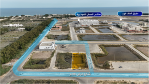 11-أرض تجارية سكنية بحي العزيزية ( العقيق ) علي ثلاثة شوارع بمساحة 1200 م² في مدينة الخبر