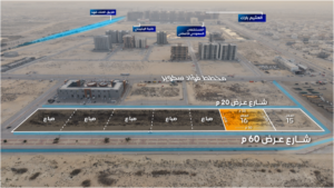 16-أرض تجارية إستثمارية بمخطط فؤاد سكوير علي شارعين بمساحة 2500 م² في مدينة البيضاء