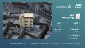 18- عمارة سكني بحي العتيبية بمساحة 81.18 م² في مدينة مكة المكرمة – العاصمة المقدسة