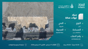 3-أرض سكنية تجارية بحي العزيزية بمساحة 32215.8 م² في مدينة مكة المكرمة – العاصمة المقدسة