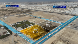 9- أرض سكنية فضاء علي شارعين بحي غرب الدمام بمساحة 10000 م² في مدينة الدمام