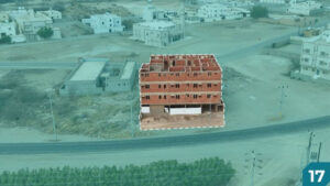 17- عمارة سكنية تجارية بمساحة 575 م² في مدينة أبها