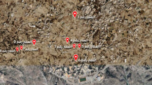 2- 8 أراضي زراعية متفرقة بحي الحمران / بلجرشي بمساحة اجمالية 5,874,38 م