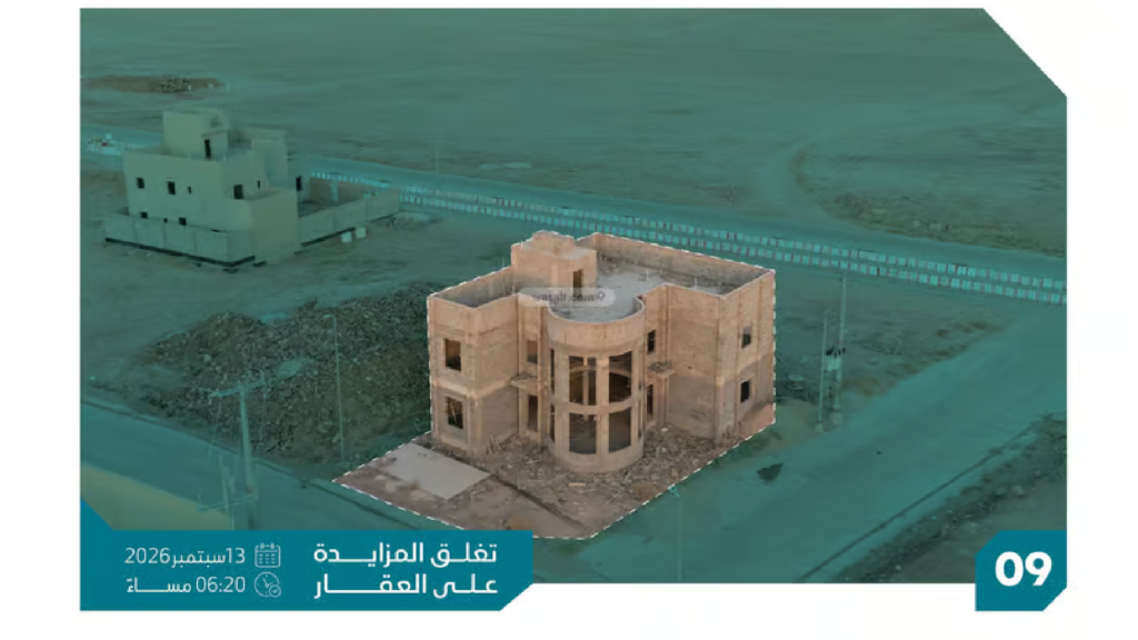 9-فيلا (هيكل خرساني) 513.13م2 بحي العبدلية